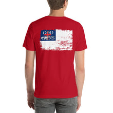 Load image into Gallery viewer, Christian Flag Short - Sleeve Unisex T - Shirt - God and Guns Apparel