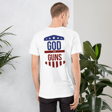 Load image into Gallery viewer, God and Guns Badge Short-Sleeve Unisex T-Shirt - God and Guns Apparel