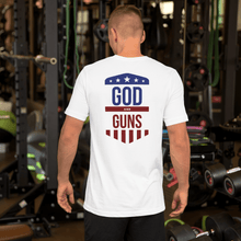 Load image into Gallery viewer, God and Guns Badge Short-Sleeve Unisex T-Shirt - God and Guns Apparel