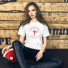 Load image into Gallery viewer, God and Guns Badge Short-Sleeve Unisex T-Shirt - God and Guns Apparel