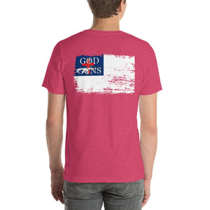 Christian Flag Short - Sleeve Unisex T - Shirt - God and Guns Apparel