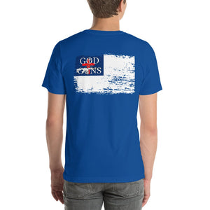 Christian Flag Short - Sleeve Unisex T - Shirt - God and Guns Apparel