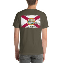 Load image into Gallery viewer, Florida Flag Short - Sleeve Unisex T - Shirt - God and Guns Apparel
