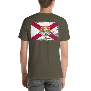 Florida Flag Short - Sleeve Unisex T - Shirt - God and Guns Apparel