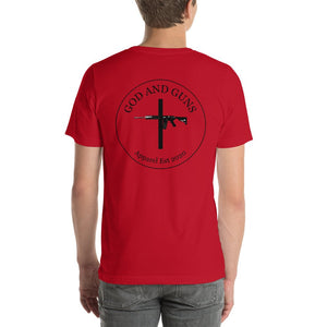 Short - Sleeve Unisex T - Shirt - God and Guns Apparel