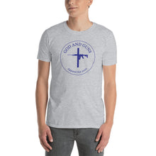 Load image into Gallery viewer, Thin Blue Line Short - Sleeve Unisex T - Shirt - God and Guns Apparel
