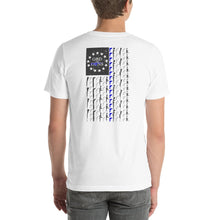 Load image into Gallery viewer, Thin Blue Line Short - Sleeve Unisex T - Shirt - God and Guns Apparel
