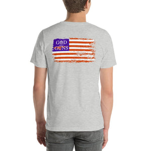 USA Flag Short - Sleeve Unisex T - Shirt - God and Guns Apparel