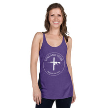 Load image into Gallery viewer, Women&#39;s Racerback Tank - God and Guns Apparel
