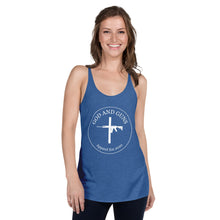 Load image into Gallery viewer, Women&#39;s Racerback Tank - God and Guns Apparel
