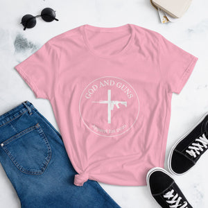 Women's short sleeve t - shirt - God and Guns Apparel